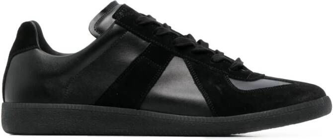 Maison Margiela Zwarte Sneaker met Multi-Panel Design