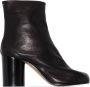 Maison Margiela Zwarte Tabi Enkellaarzen Black Dames - Thumbnail 3