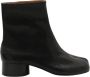 Maison Margiela Zwarte Leren Laarzen met Tabi Split-Teen Vorm Zwart Dames - Thumbnail 1