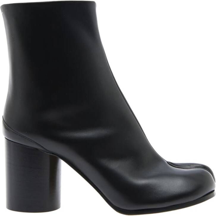 Maison Margiela Zwarte Tabi Teen Enkellaarzen