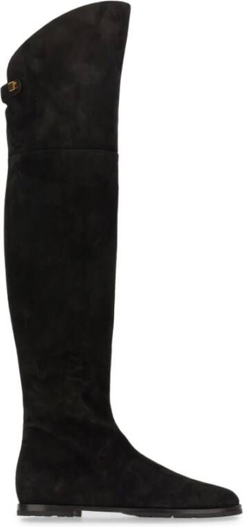 Maison Skorpios Italiaanse Leren Over-Knee Laarzen