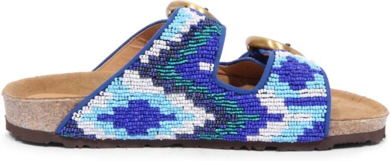 Maliparmi Beaded Ciabatta Slippers