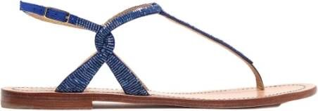 Maliparmi Flat Sandals Blauw Dames