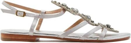 Maliparmi Flat Sandals Gray Dames