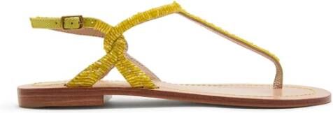 Maliparmi Flat Sandals Yellow Dames