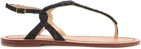 Maliparmi Flat Sandals Zwart Dames
