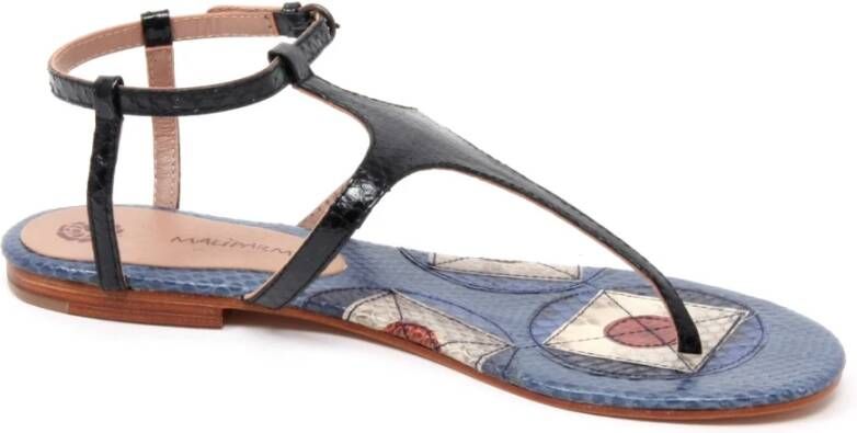 Maliparmi Geometric Whips Sandaal met Python Print