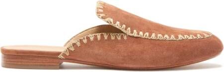 Maliparmi Leren Raffia Loafers
