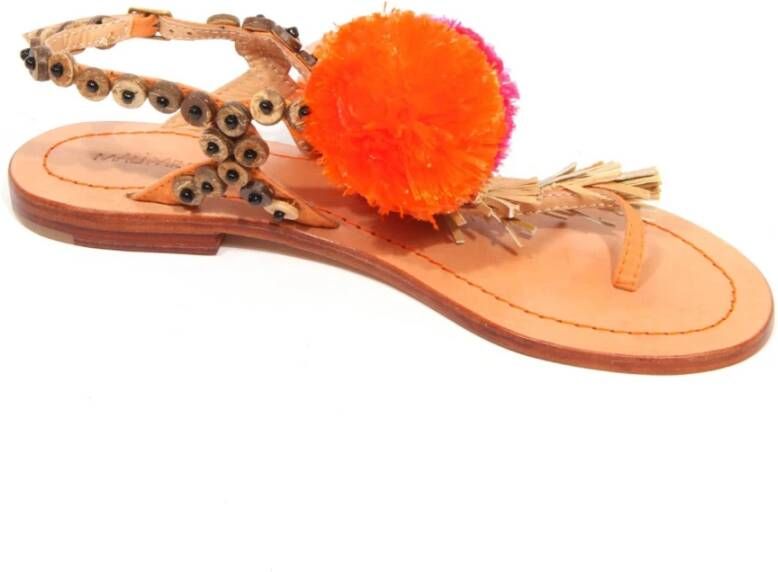 Maliparmi Rafia Croc Sandaal