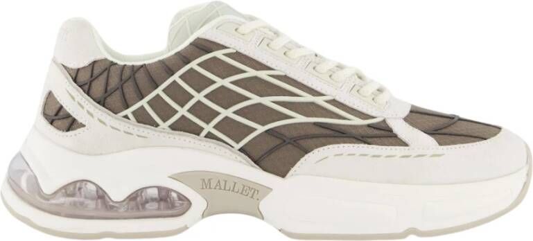 Mallet Footwear Heren Neptun Dip Sneaker Wit Beige White Heren