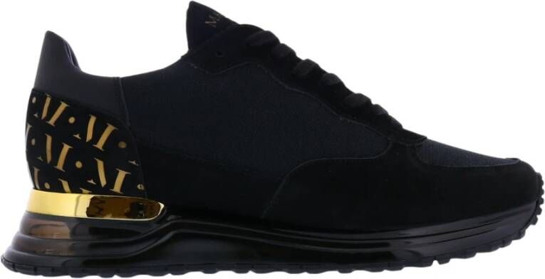 Mallet Footwear Heren Goud Zwart Gas Sneakers Black Heren