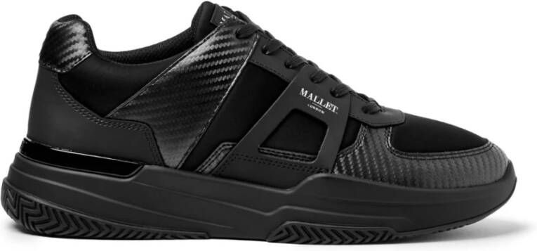Mallet London Carbon Fibre Triple Black Sneakers
