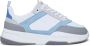 Mallet London Grijs Blauw Leren Sneakers Modern Ontwerp Multicolor Heren - Thumbnail 1