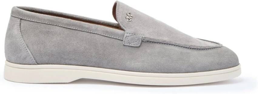 Mallet London Grijze Suède Herenloafer
