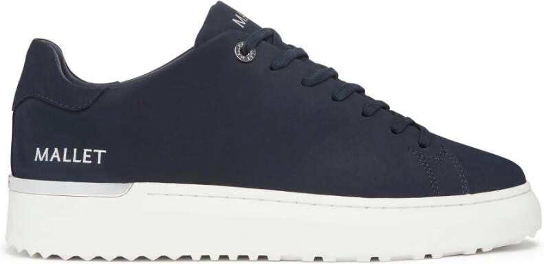 Mallet London Lite Navy Silver Cupsole Sneaker