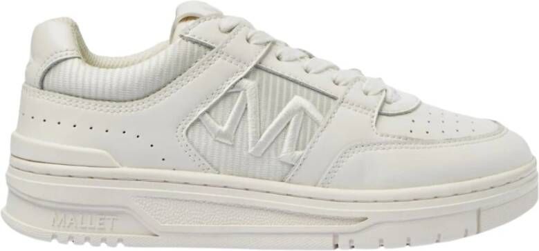 Mallet London Luxe Triple White Leren Sneakers
