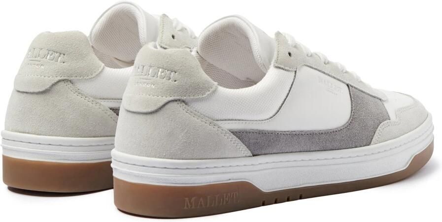 Mallet London Grijze Gom Leren Sneakers
