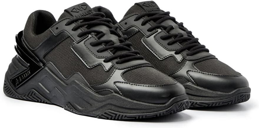 Mallet London Heren Sneakers Zwart TE4050 TPB Union - Foto 2