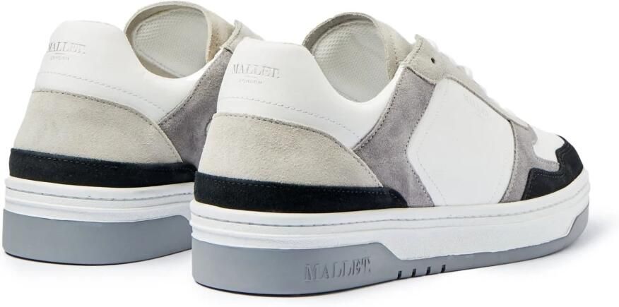 Mallet London Wit Grijs Leren Sneakers