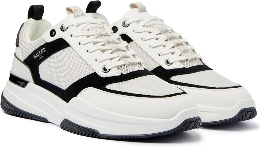 Mallet London Witte Zwarte Sneakers Eigentijdse Look