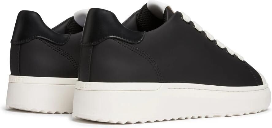 Mallet London Zwarte leren herensneakers