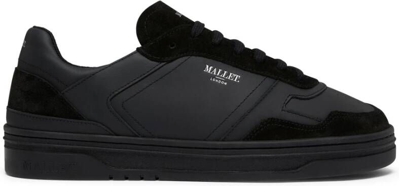 Mallet London Triple Black Leren Sneakers
