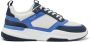 Mallet London Wit Blauw Leren Sneakers Modern Uiterlijk - Thumbnail 1