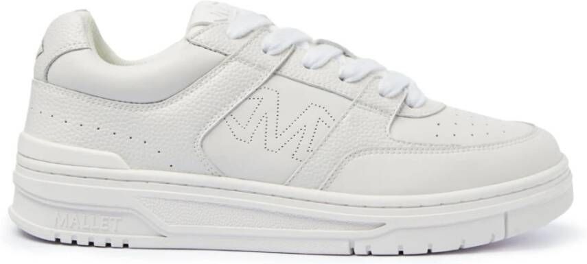 Mallet London Witte Leren Skate-geïnspireerde Sneakers - Foto 2