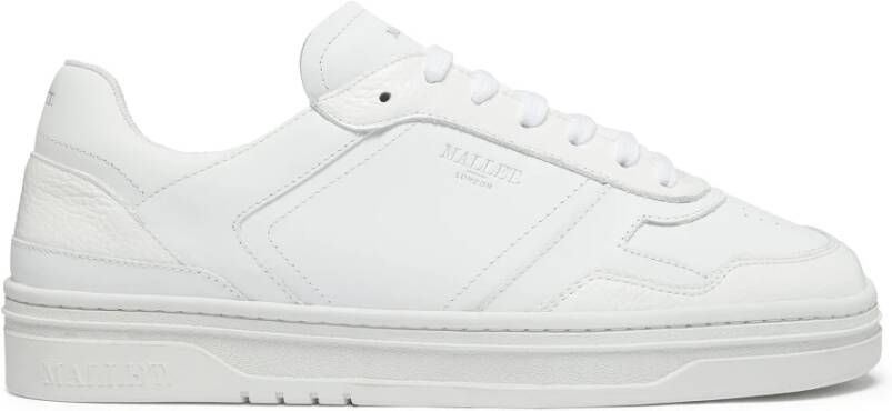 Mallet London Witte leren sneakers