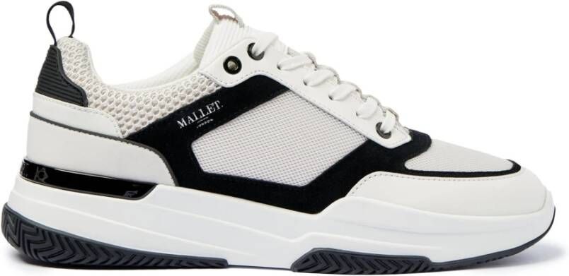 Mallet London Witte Zwarte Sneakers Eigentijdse Look