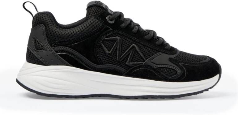 Mallet London Zwarte Suède Mesh Sneakers