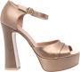 Malone Souliers Bronze Platform Sandal Heels - Thumbnail 1