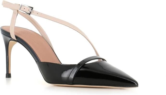 Malone Souliers Zwarte Lakleren Hakken