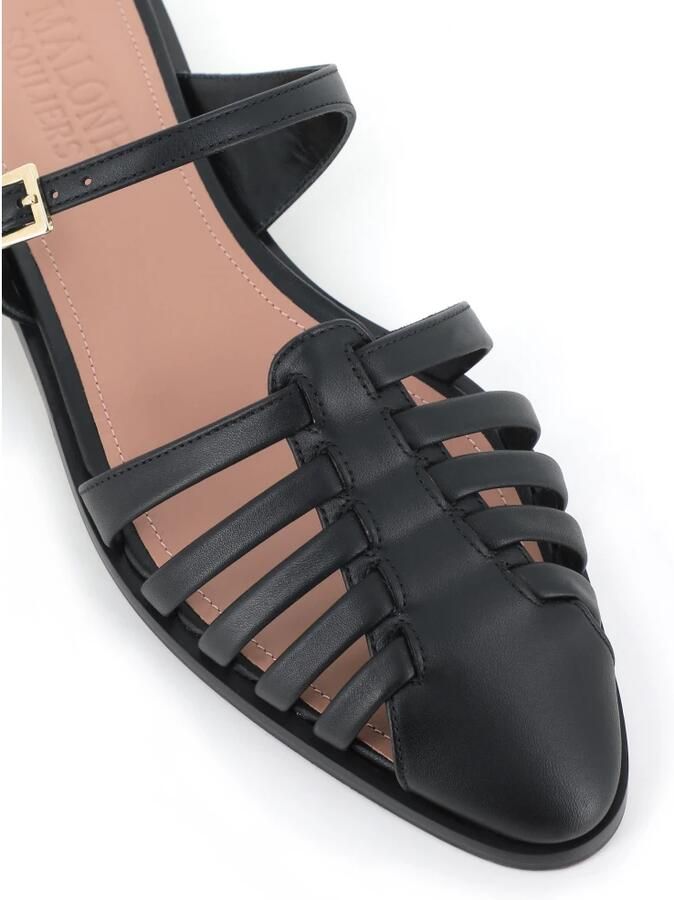 Malone Souliers Zwarte Leren Instappers - Foto 2