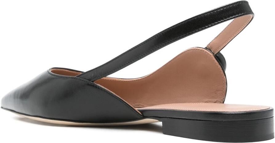 Malone Souliers Zwarte Platte Slingback Schoenen