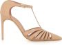 Malone Souliers Nude leren T-strap hakken - Thumbnail 1