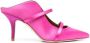 Malone Souliers Roze Satijnen Puntige Neus Muiltjes - Thumbnail 1