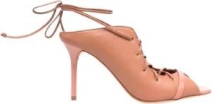 Malone Souliers Sera 85 hoge sandalen met veters op enkel Beige Dames