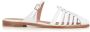 Malone Souliers Witte leren slingback schoenen White Dames - Thumbnail 1