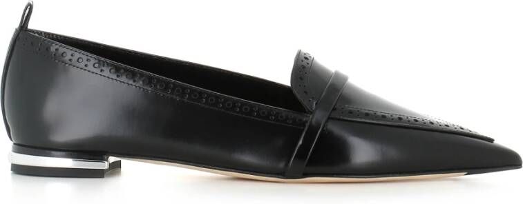 Malone Souliers Zwarte Geborsteld Leren Loafer
