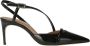 Malone Souliers Hoge hakken Shiny Black Stiletto Slingbacks in zwart - Thumbnail 1