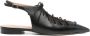 Malone Souliers Zwarte Slingback Veterschoenen met Puntneus - Thumbnail 1