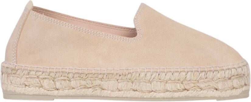 ebí Champagne Beige Espadrilles Platform Sandalen