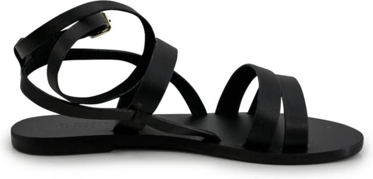 Manebí Flat Sandals Black Dames