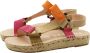 Manebí Flat Sandals Meerkleurig Dames - Thumbnail 1