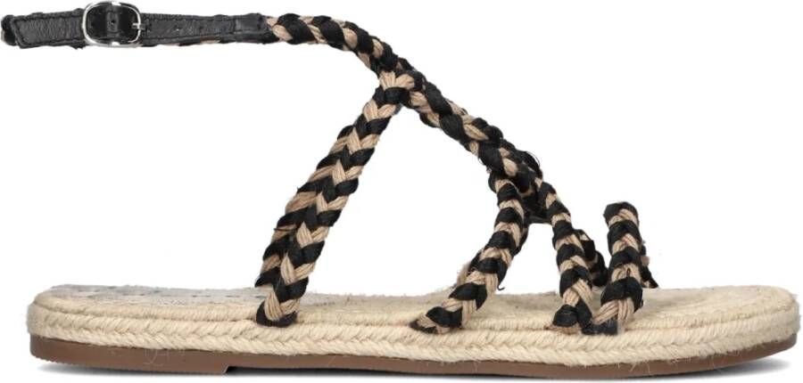 MANEBI Sandalen Dames F75y0 Maat: 42 Materiaal: Textiel Kleur: Zwart - Foto 2