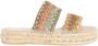 ebí Geweven Raffia Dubbele Zool Sandalen - Thumbnail 1