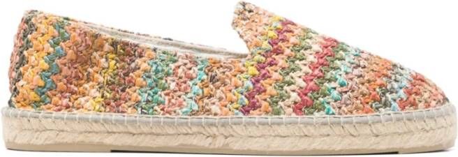 ebí Geweven Raffia Platte Espadrilles