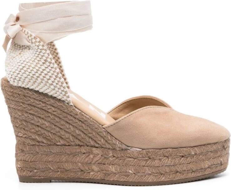 Manebí Grijze Platte Schoenen Espadrilles