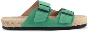 Manebí Hamptons Ciabatta in Green Suede Groen Dames